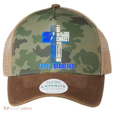 Type 1 Diabetes Awareness Warrior Cross Legacy Tie Dye Trucker Hat