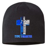 Type 1 Diabetes Awareness Warrior Cross Sustainable Beanie