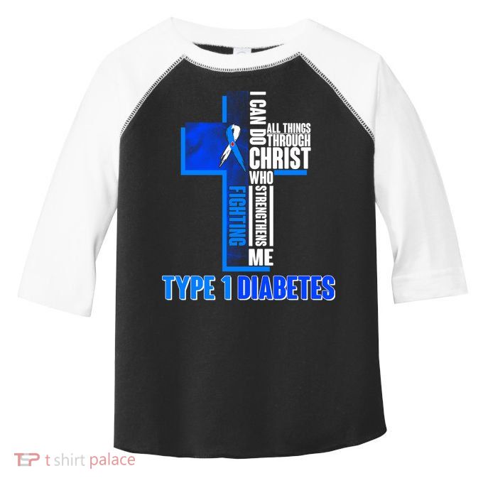 Type 1 Diabetes Awareness Warrior Cross Toddler Fine Jersey T-Shirt
