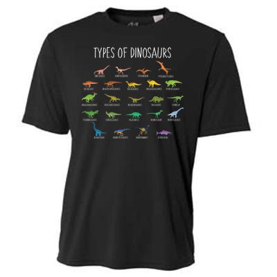 Types of Dinosaurs Cooling Performance Crew T-Shirt