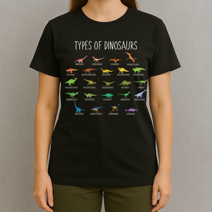 Types of Dinosaurs T-Shirt