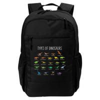 Types of Dinosaurs Backpack