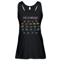 Types of Dinosaurs Ladies Essential Flowy Tank