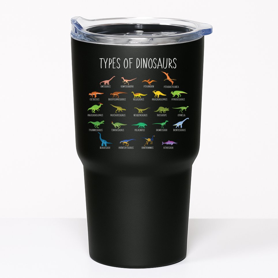 Types of Dinosaurs Tumbler