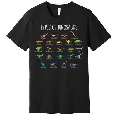 Types of Dinosaurs Premium T-Shirt