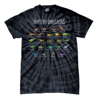 Types of Dinosaurs Tie-Dye T-Shirt