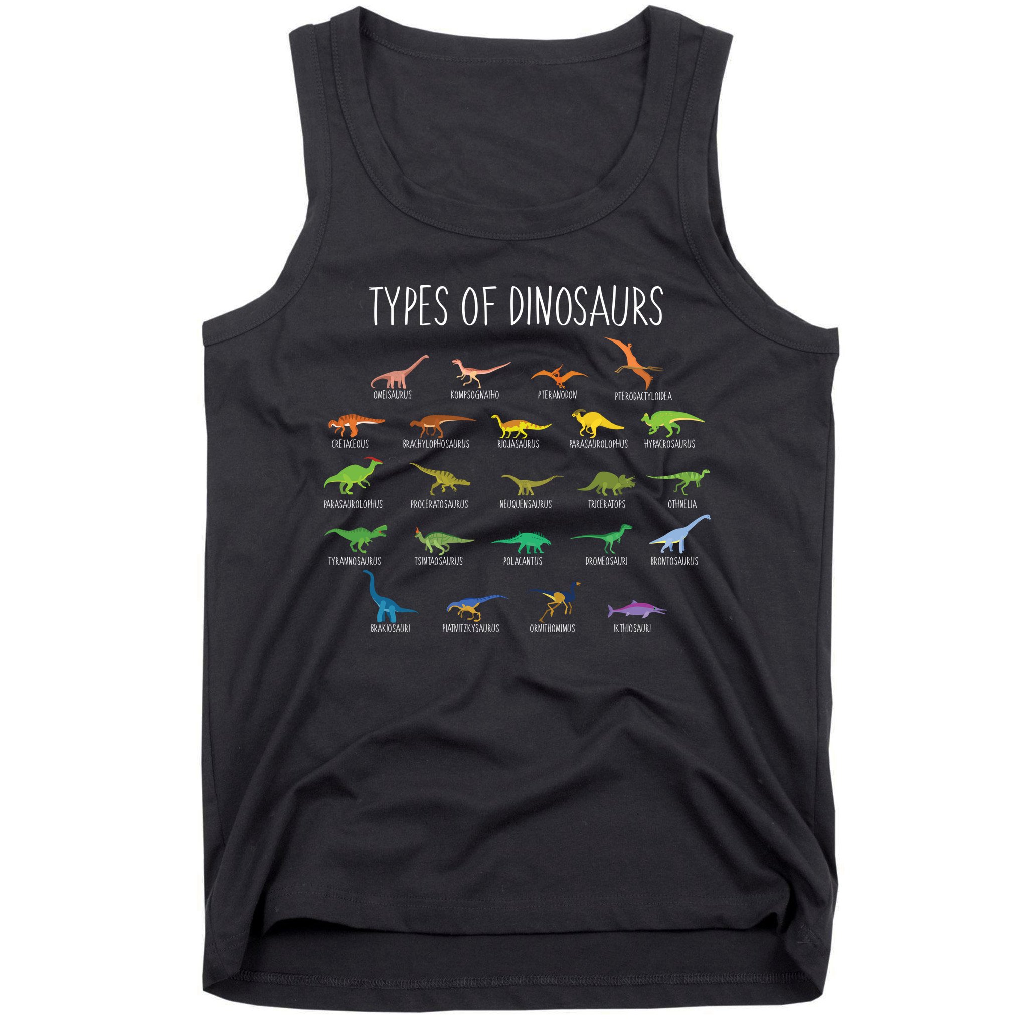 Types of Dinosaurs Tank Top