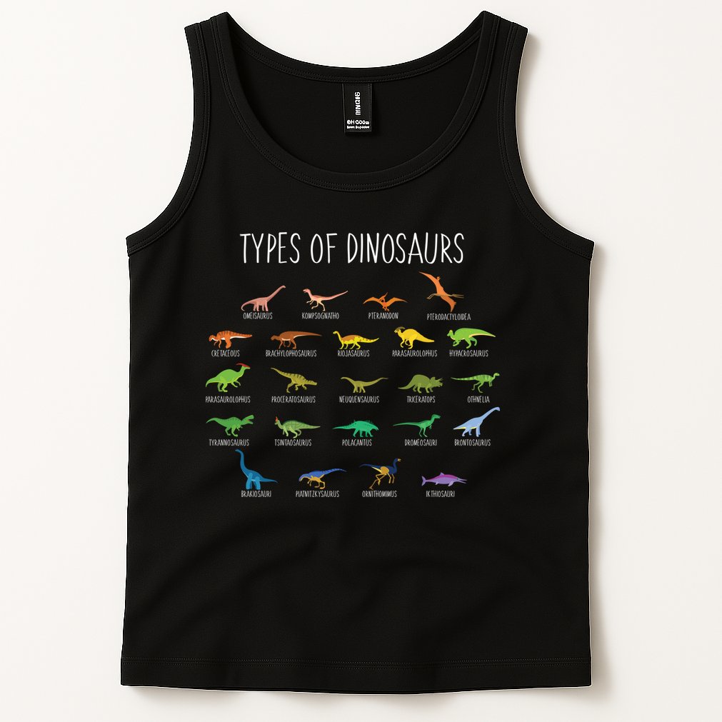 Types of Dinosaurs Tank Top