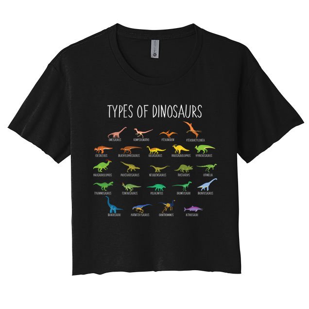 Types of Dinosaurs Crop Top