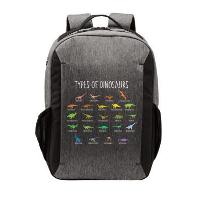 Types of Dinosaurs Vector Backpack