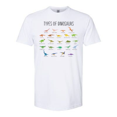 Types of Dinosaurs Softstyle CVC T-Shirt