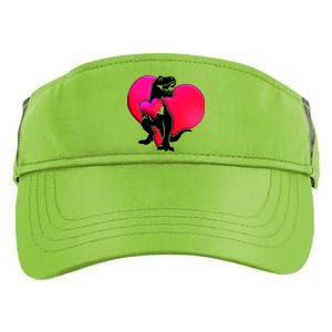 Tyrannosaurus Rex Valentine Heart Dinosaur  Adult Drive Performance Visor