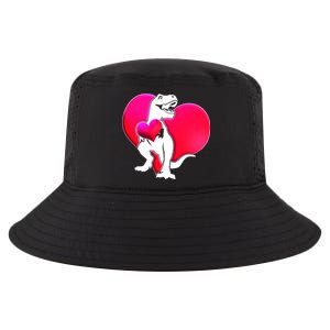 Tyrannosaurus Rex Valentine Heart Dinosaur  Cool Comfort Performance Bucket Hat