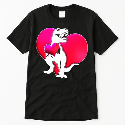 Tyrannosaurus Rex Valentine Heart Dinosaur  Tall T-Shirt
