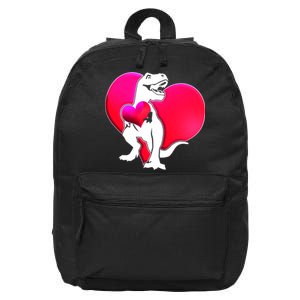 Tyrannosaurus Rex Valentine Heart Dinosaur  16 in Basic Backpack