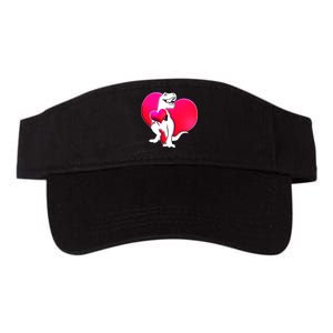 Tyrannosaurus Rex Valentine Heart Dinosaur  Valucap Bio-Washed Visor