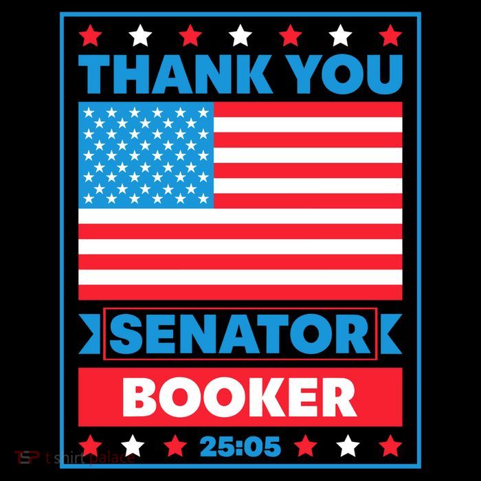 Thank You Senator Cory Booker 25 Hours And 5 Minutes Tall T-Shirt