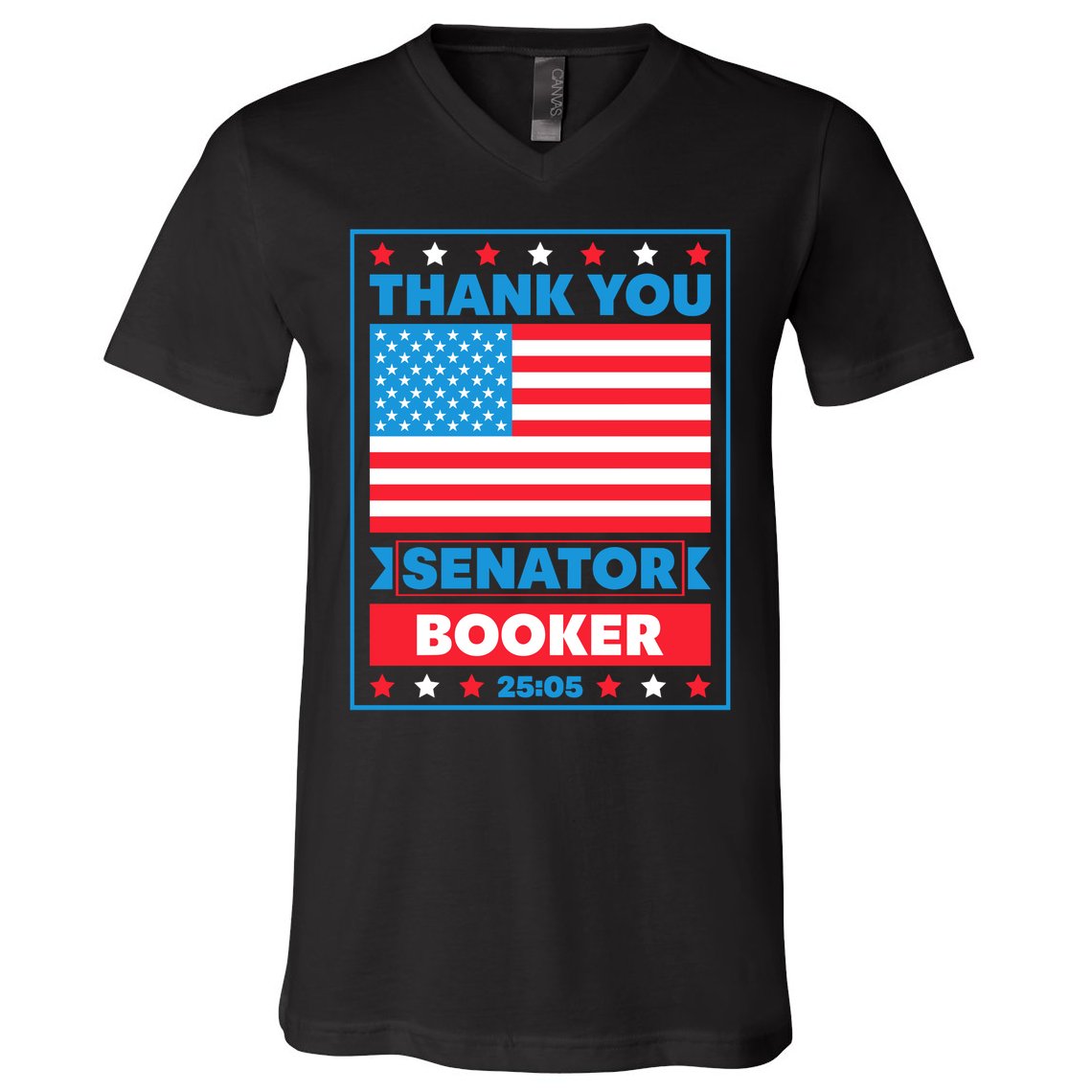Thank You Senator Cory Booker 25 Hours And 5 Minutes V-Neck T-Shirt