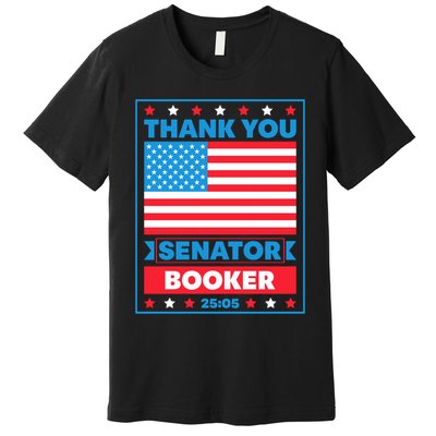 Thank You Senator Cory Booker 25 Hours And 5 Minutes Premium T-Shirt