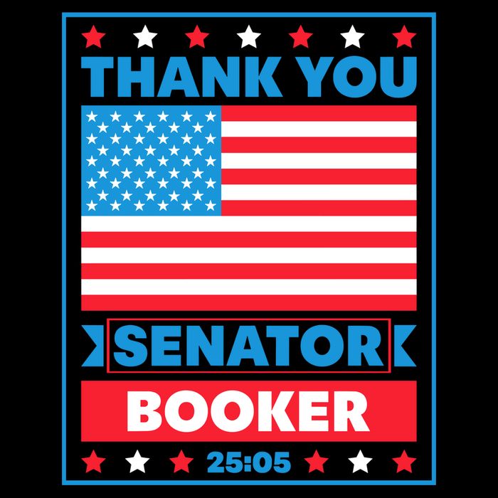 Thank You Senator Cory Booker 25 Hours And 5 Minutes Premium T-Shirt