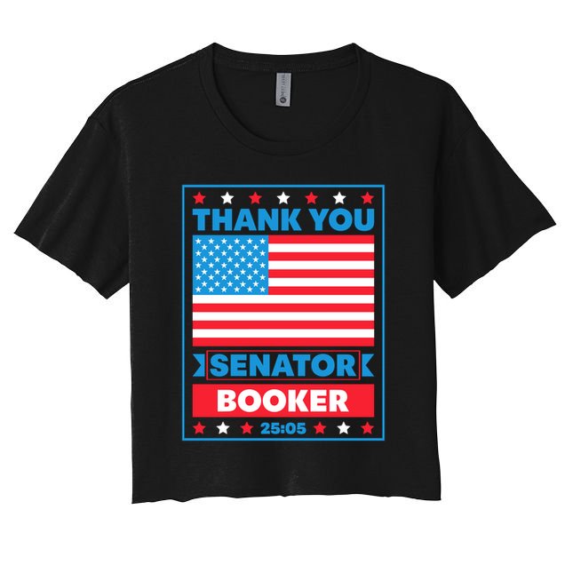 Thank You Senator Cory Booker 25 Hours And 5 Minutes Crop Top