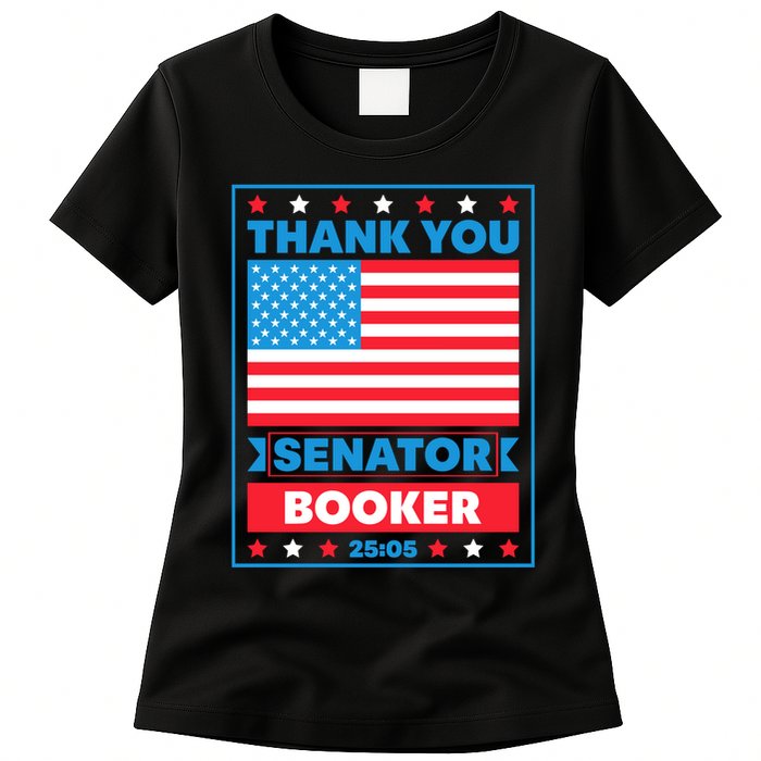 Thank You Senator Cory Booker 25 Hours And 5 Minutes Womens T-Shirt