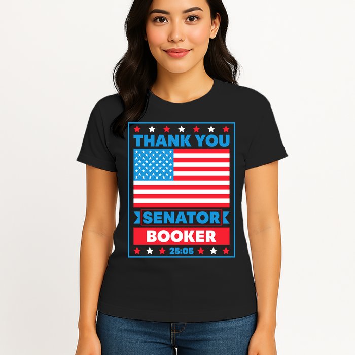 Thank You Senator Cory Booker 25 Hours And 5 Minutes Womens T-Shirt