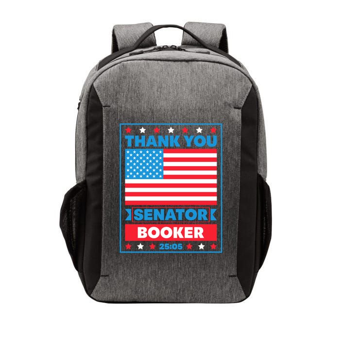 Thank You Senator Cory Booker 25 Hours And 5 Minutes Vector Backpack