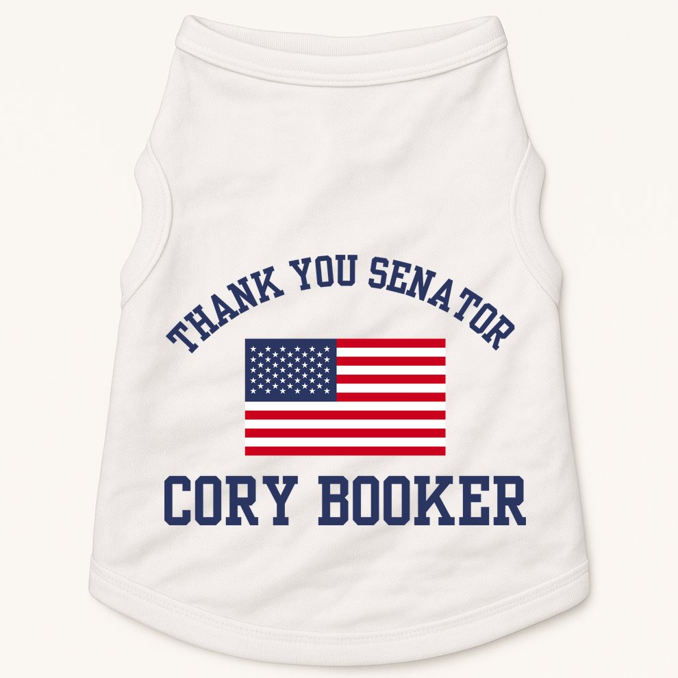 Thank You Senator Cory Booker Doggie Tank