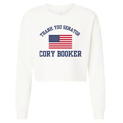 Thank You Senator Cory Booker Cropped Pullover Crew