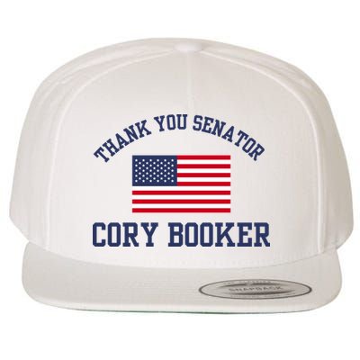 Thank You Senator Cory Booker Wool Snapback Cap