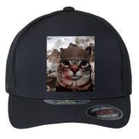 Thousand Yard Stare Funny Soldier Cat Meme In Battlefield Flexfit Unipanel Trucker Cap