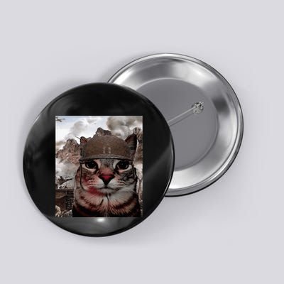 Thousand Yard Stare Funny Soldier Cat Meme In Battlefield Button