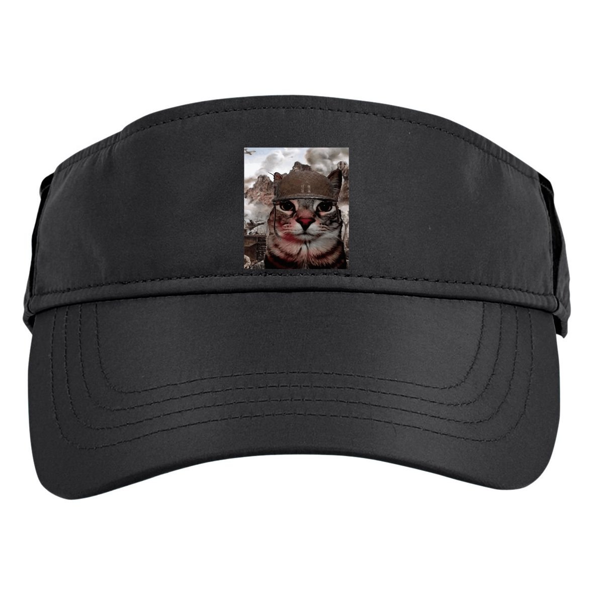 Thousand Yard Stare Funny Soldier Cat Meme In Battlefield Adult Drive Performance Visor