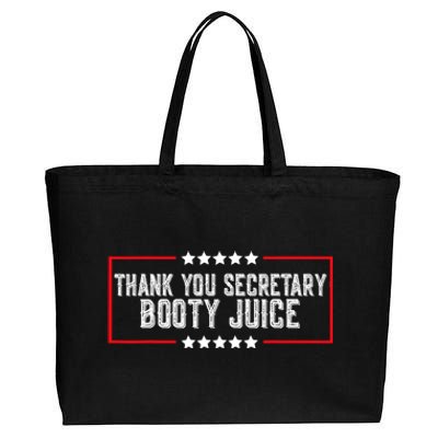 Thank You Secretary Booty Juice Funny Biden Cotton Canvas Jumbo Tote