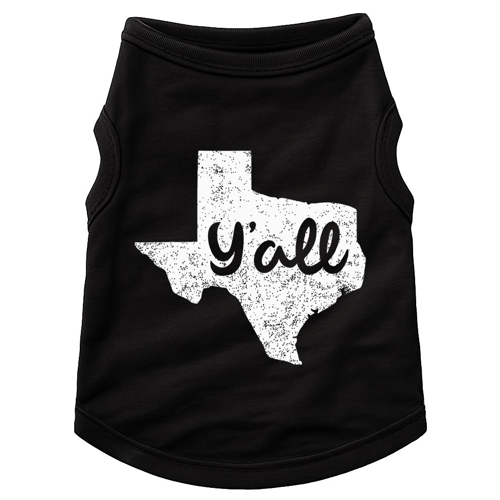 Texas YAll Southern Saying Proud Texan Quote Doggie Tank