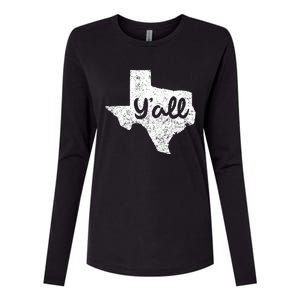 Texas YAll Southern Saying Proud Texan Quote Womens Cotton Relaxed Long Sleeve T-Shirt