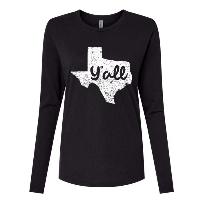 Texas YAll Southern Saying Proud Texan Quote Womens Cotton Relaxed Long Sleeve T-Shirt