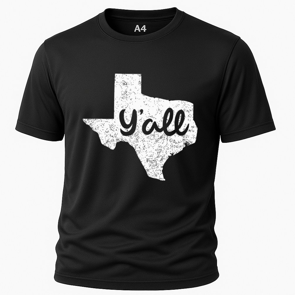 Texas YAll Southern Saying Proud Texan Quote Cooling Performance Crew T-Shirt