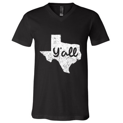 Texas YAll Southern Saying Proud Texan Quote V-Neck T-Shirt
