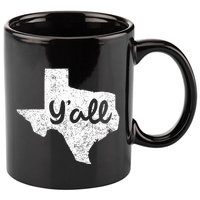 Texas YAll Southern Saying Proud Texan Quote 11oz C Handle Ceramic Mug