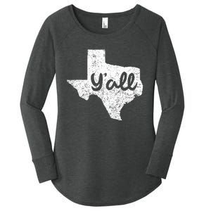 Texas YAll Southern Saying Proud Texan Quote Women's Perfect Tri Tunic Long Sleeve Shirt