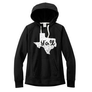 Texas YAll Southern Saying Proud Texan Quote Women's Fleece Hoodie