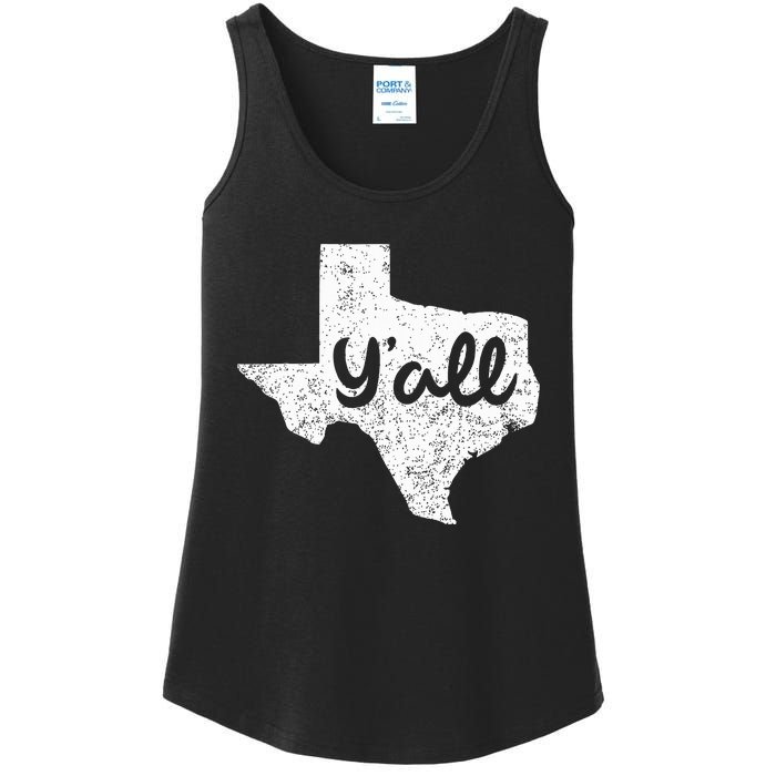 Texas YAll Southern Saying Proud Texan Quote Ladies Essential Tank