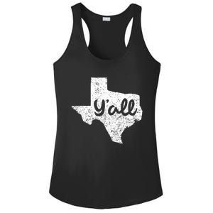 Texas YAll Southern Saying Proud Texan Quote Ladies PosiCharge Competitor Racerback Tank