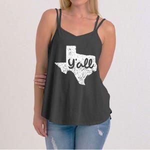 Texas YAll Southern Saying Proud Texan Quote Women's Strappy Tank