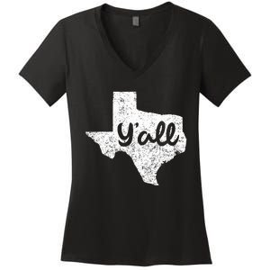 Texas YAll Southern Saying Proud Texan Quote Women's V-Neck T-Shirt