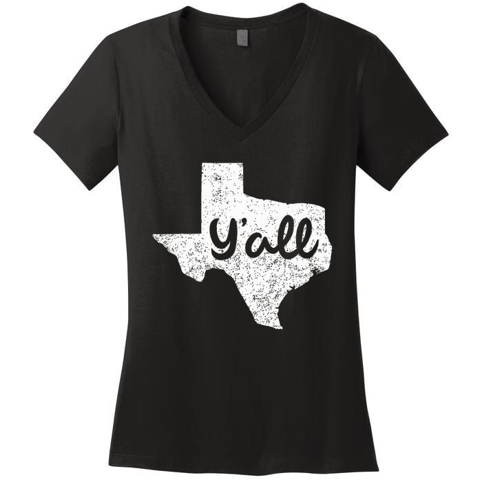 Texas YAll Southern Saying Proud Texan Quote Women's V-Neck T-Shirt