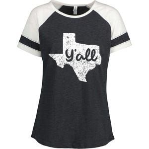 Texas YAll Southern Saying Proud Texan Quote Enza Ladies Jersey Colorblock Tee