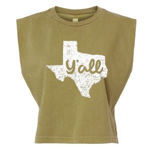 Texas YAll Southern Saying Proud Texan Quote Garment-Dyed Women's Muscle Tee